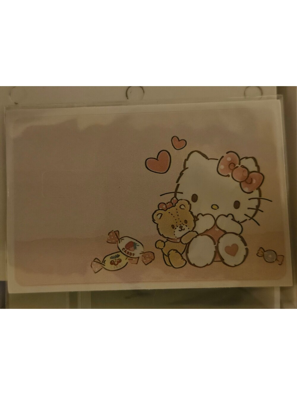 Hello Kitty w/ Teddy Bear & Candy - Bank/Credit/Debit Card Skin Sticker NEW